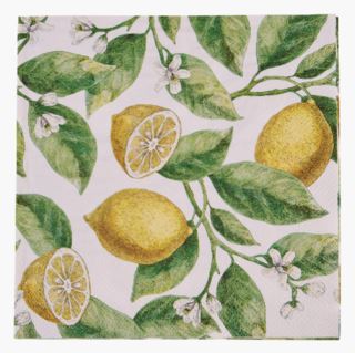 Kid Juicy Lemons Papirservietter Multi Gul 33x33 cm