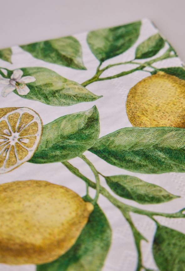 Papirservietter multi gul - 2