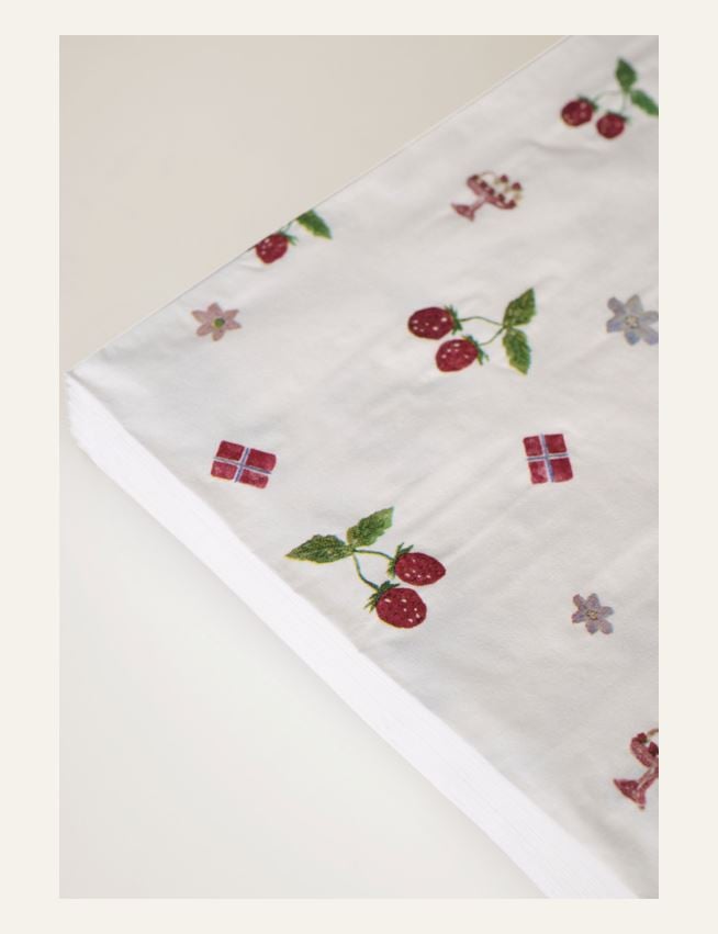 Middagsservietter multi rød - 2