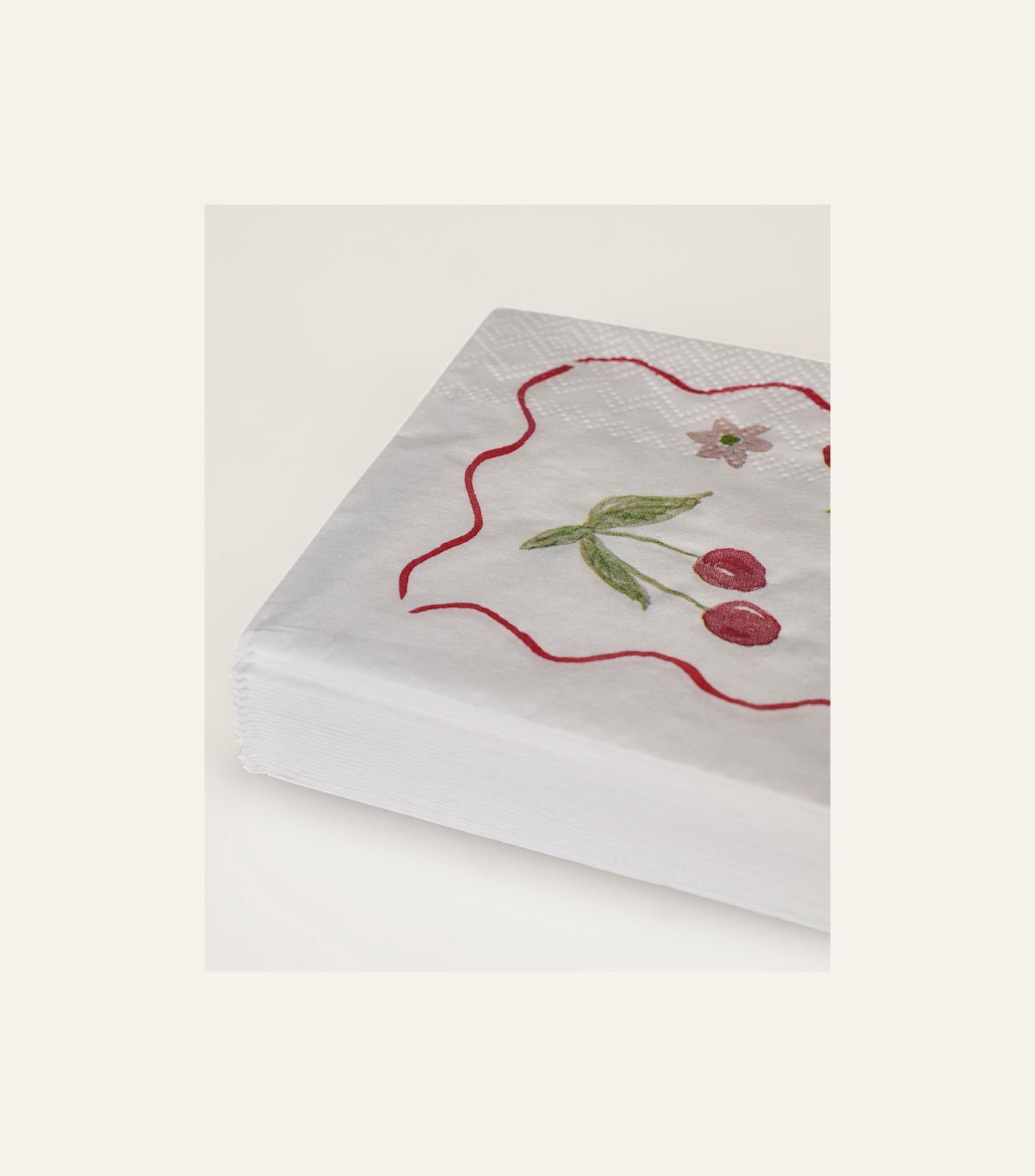 Buffet papirservietter multi rød - 2