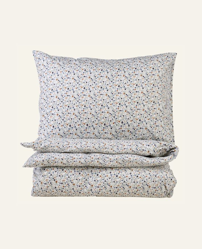 Bomull sengesett multi blå - 140x220 cm multi blå - 1