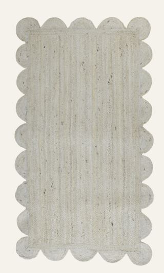 Kid Jute Scallop Teppe Natur 80x150 cm