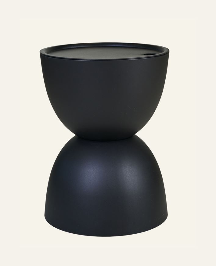 Hagebord svart - h46 cm ø34 svart - 1