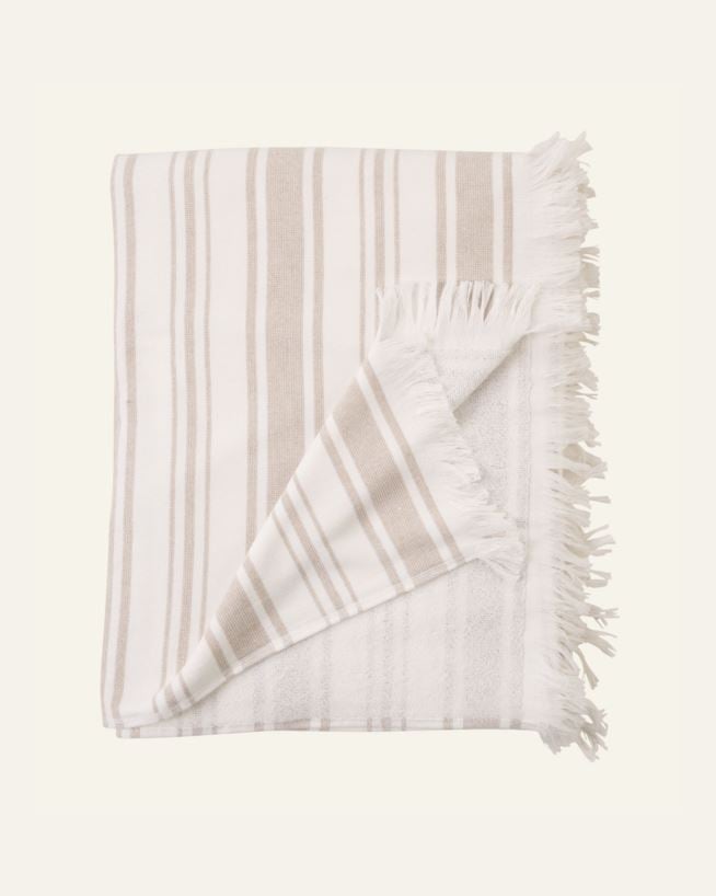Badehåndkle beige - 80x180 cm beige - 1