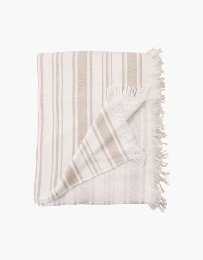 Badehåndkle beige - 80x180 cm beige - 1