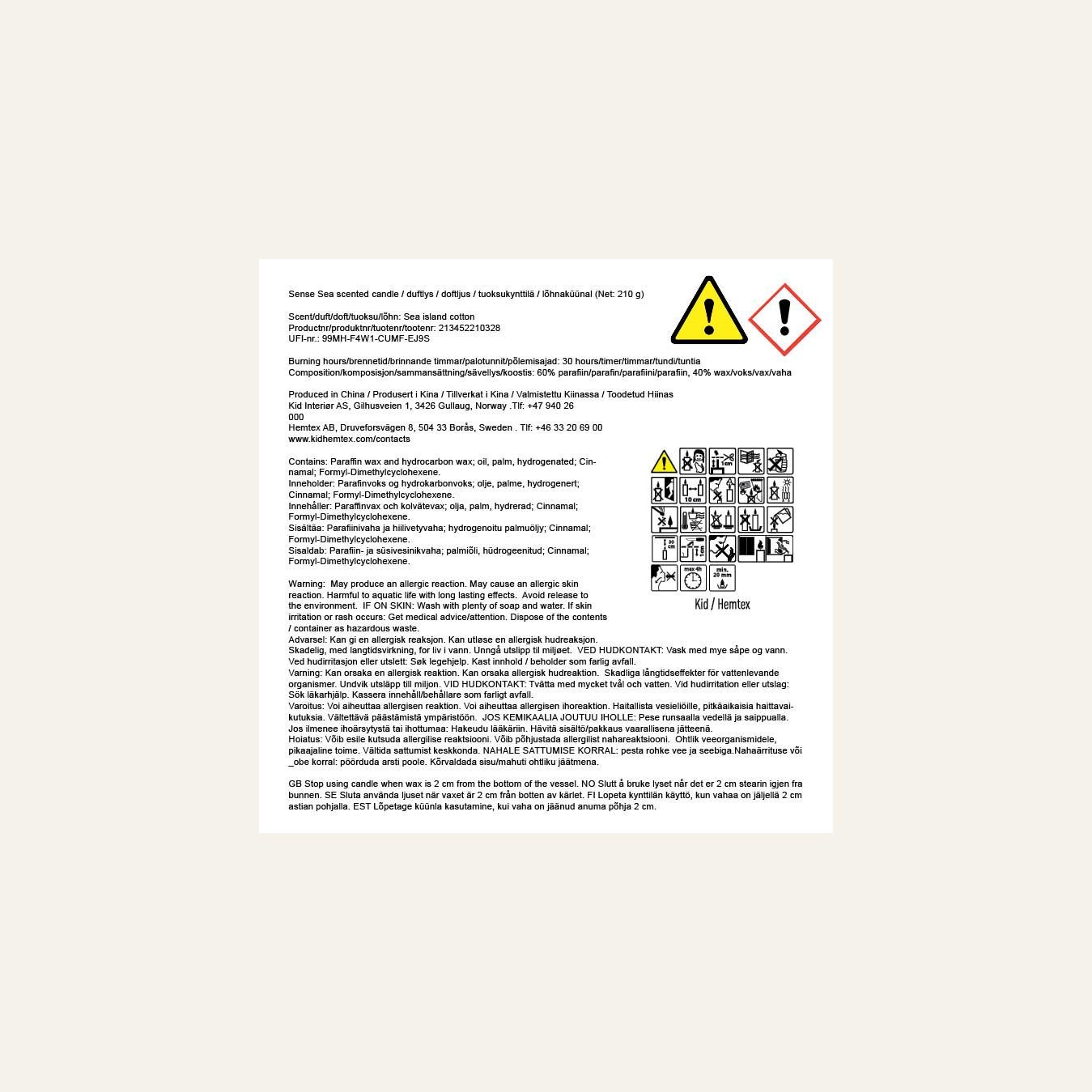 Duftlys multi blå - 4