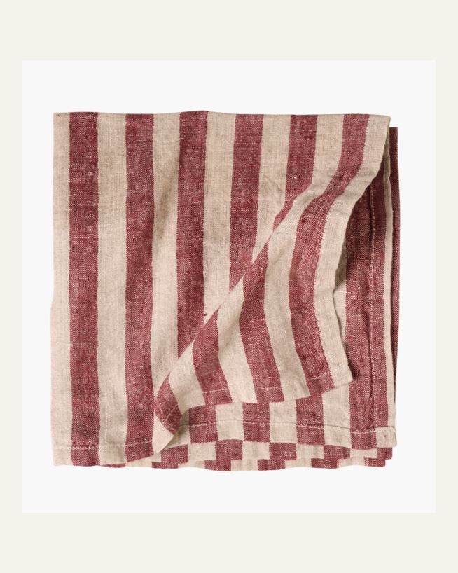 Linserviett mørk rød - 45x45 cm mørk rød - 1