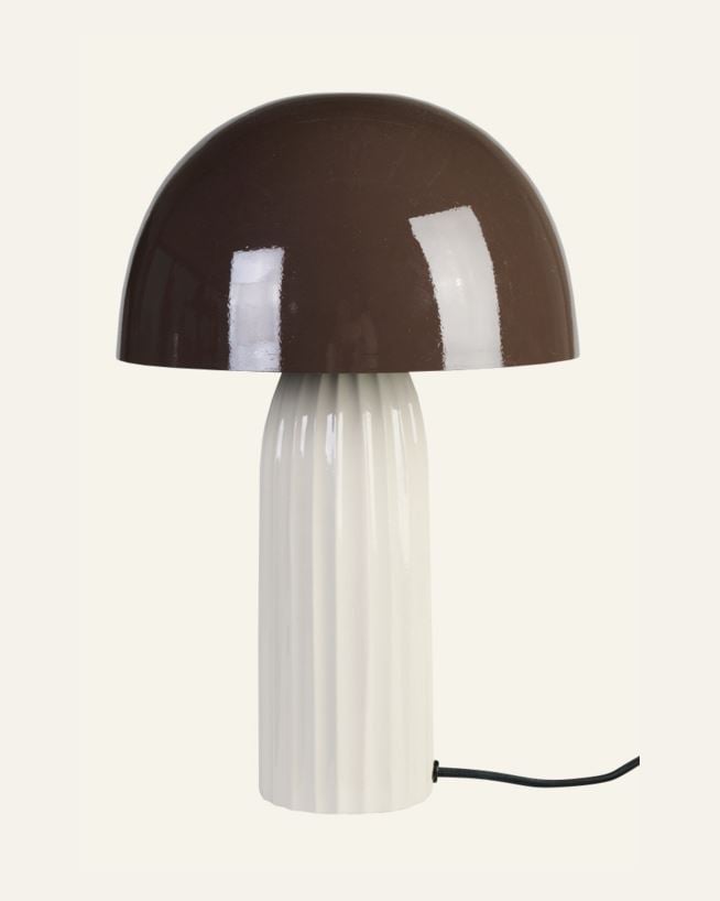 Bordlampe brun - 24x24x37 cm brun - 1