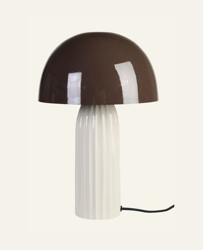 Bordlampe brun - 24x24x37 cm brun - 1