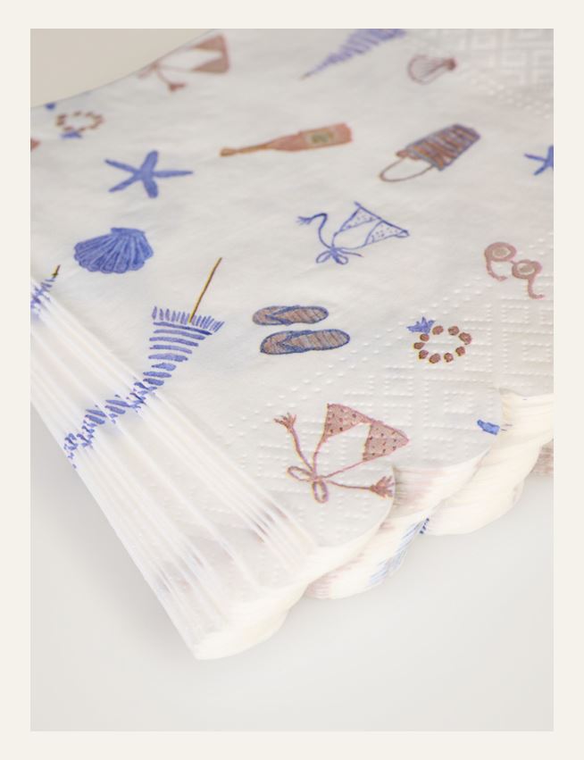 Papirservietter multi blå - 2