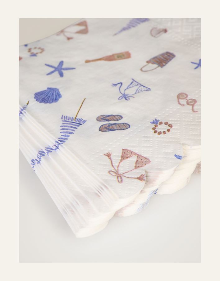 Papirservietter multi blå - 2