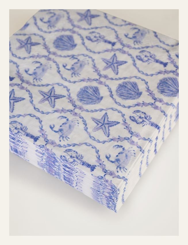 Coctail papirserviett blå - 2