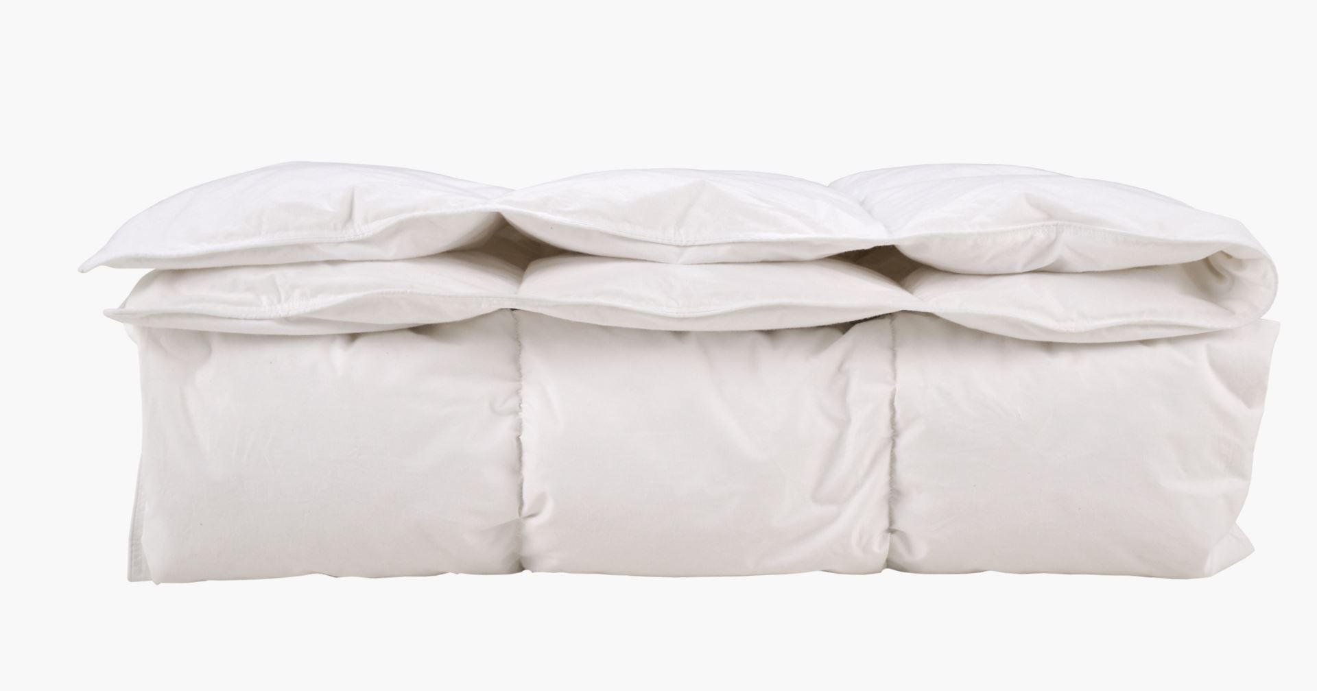 Helårs fjær- og dundyne hvit - 140x200 cm hvit - 1