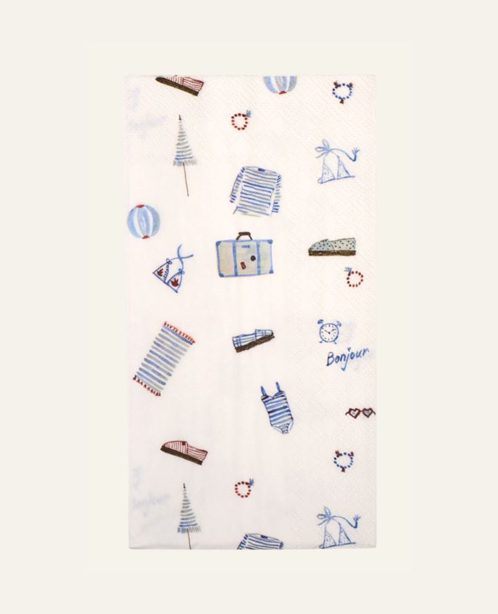 Buffet papirservietter multi blå - 33x42 cm multi blå - 1