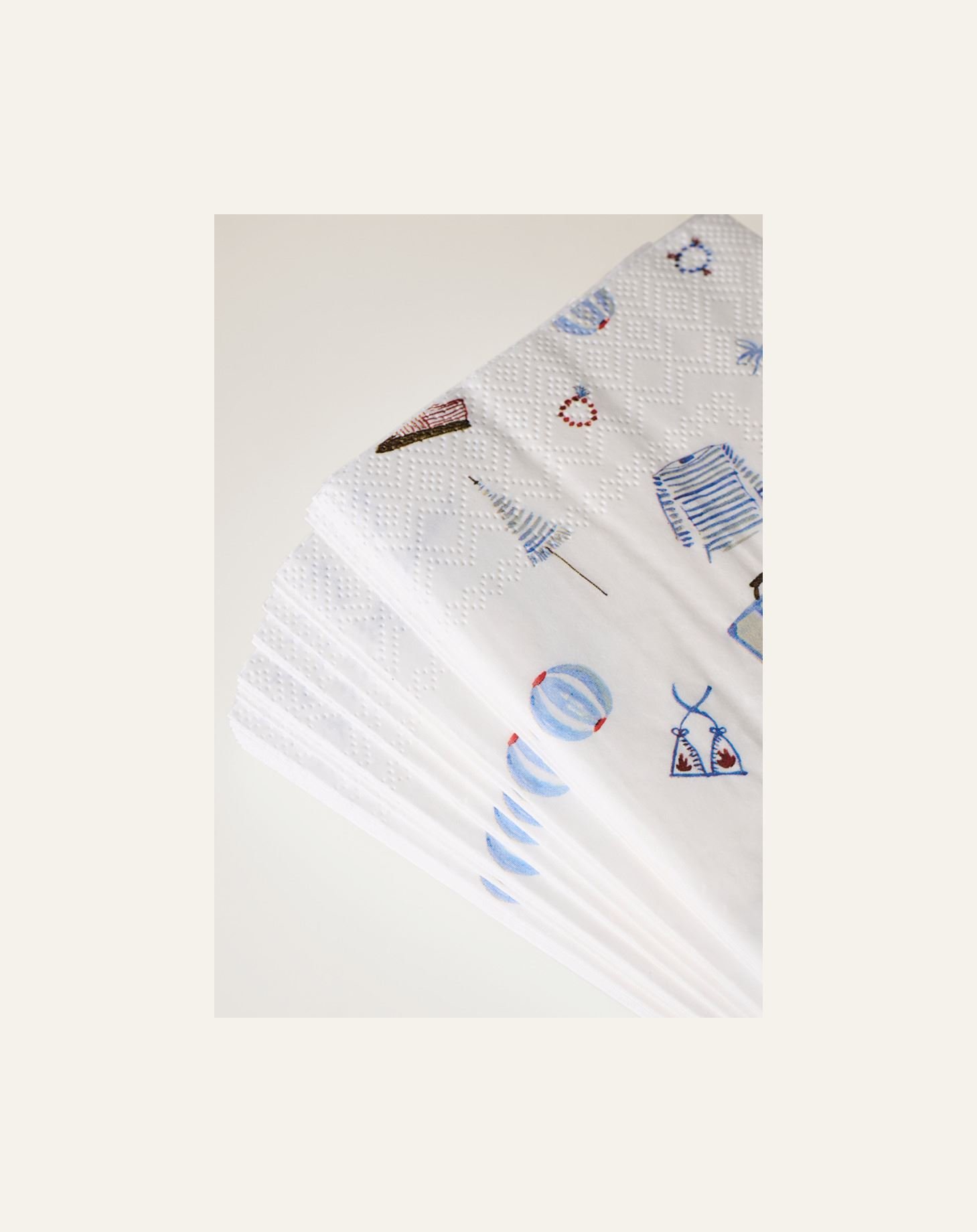 Buffet papirservietter multi blå - 3