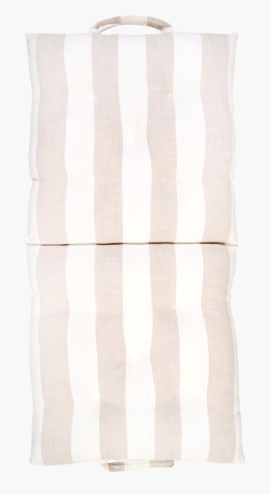 Foldbar sittepute beige - 50x100x7 cm beige - 1