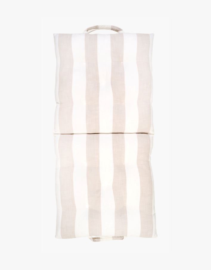 Foldbar sittepute beige - 50x100x7 cm beige - 1