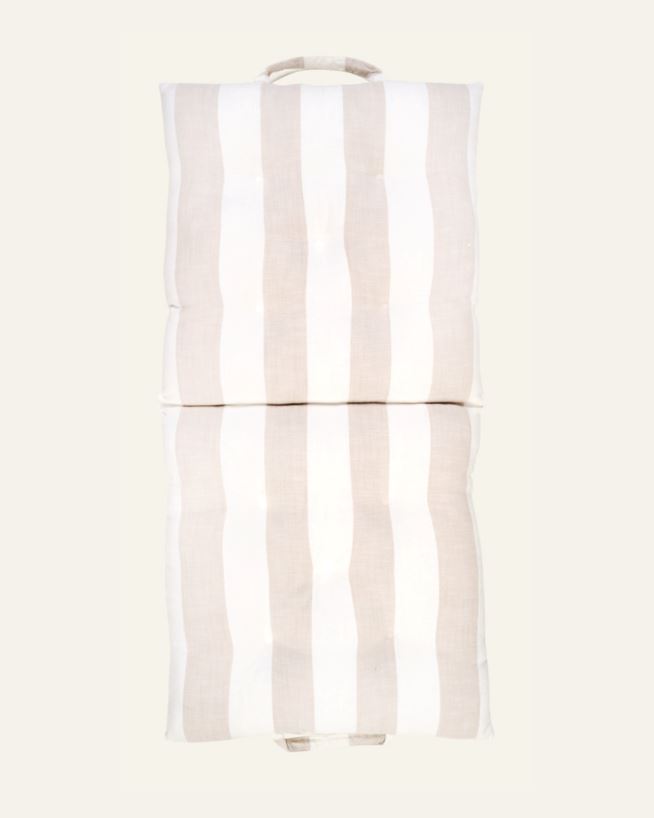 Foldbar sittepute beige - 50x100x7 cm beige - 1