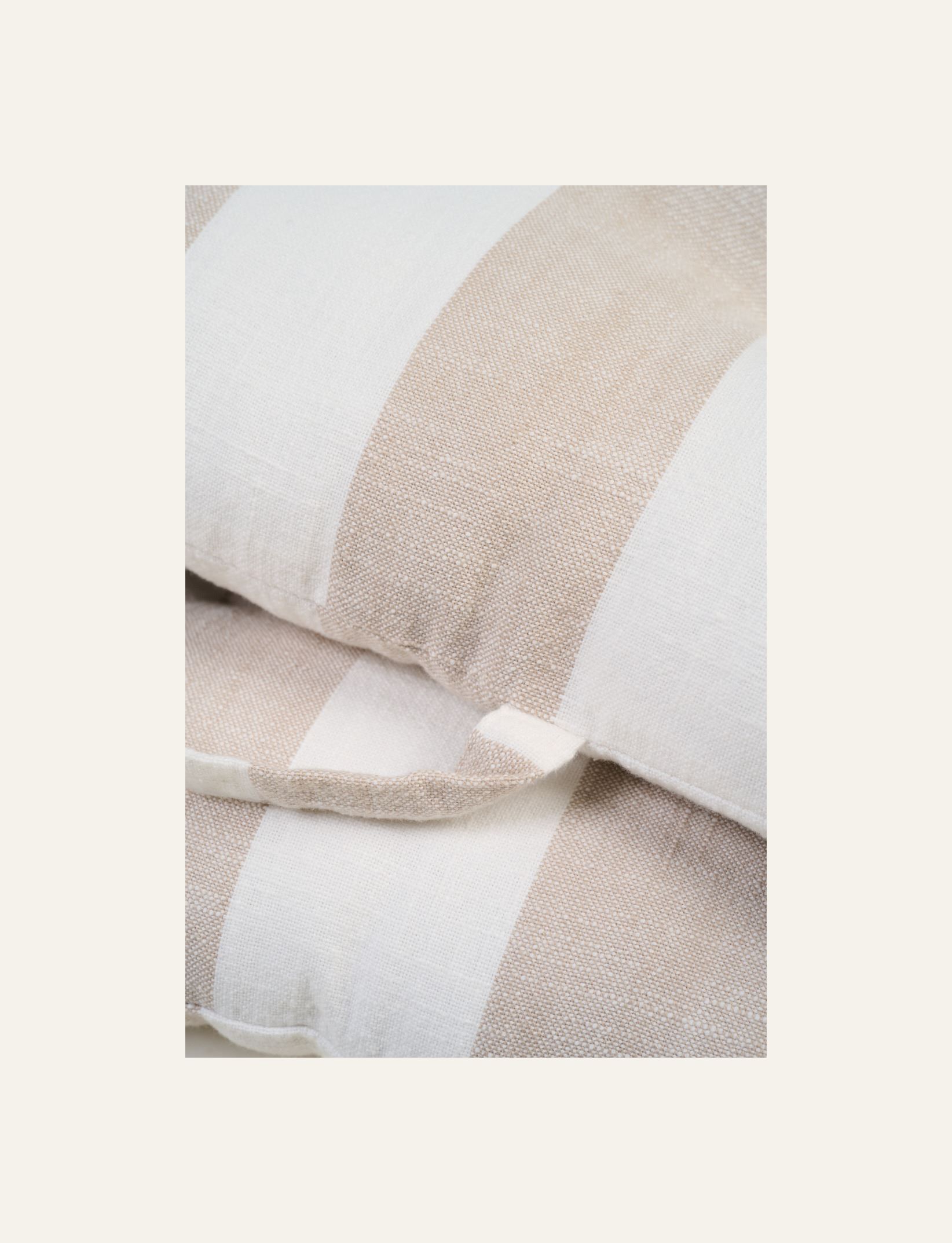 Foldbar sittepute beige - 2