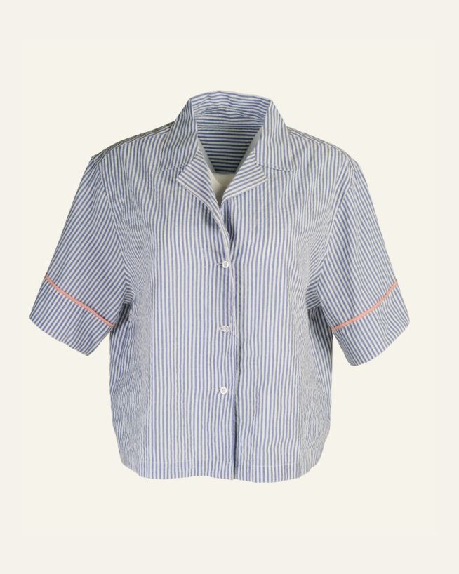 Pyjamasskjorte blå - one size blå - 1