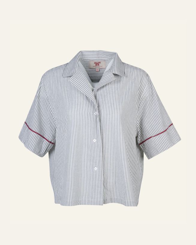 Pyjamasskjorte olivengrønn - one size olivengrønn - 1