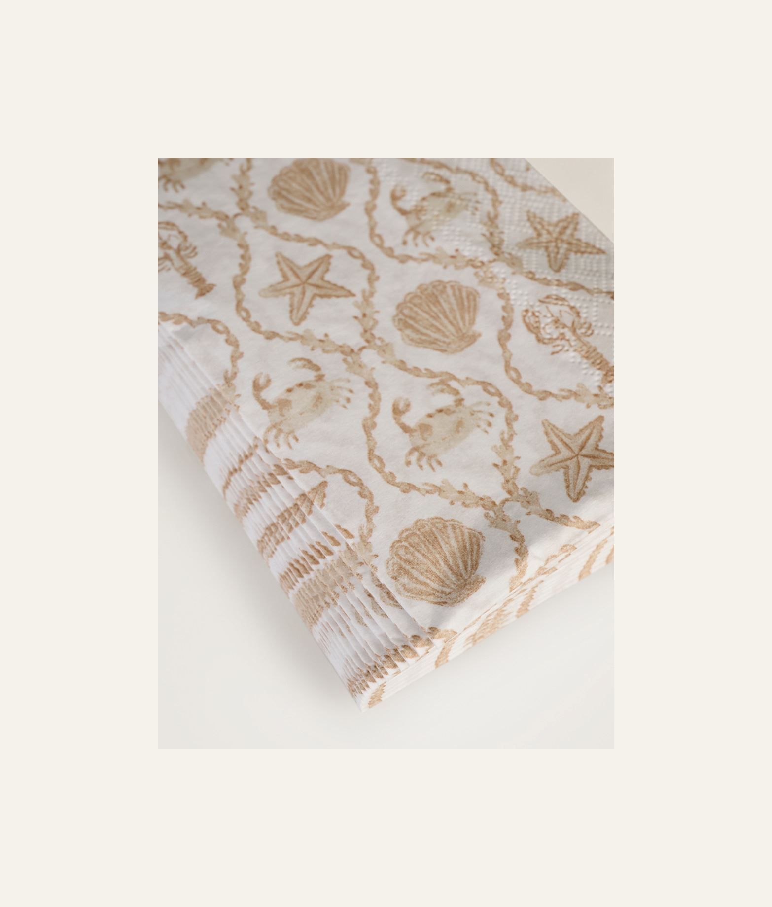 Buffet papirservietter beige - 2