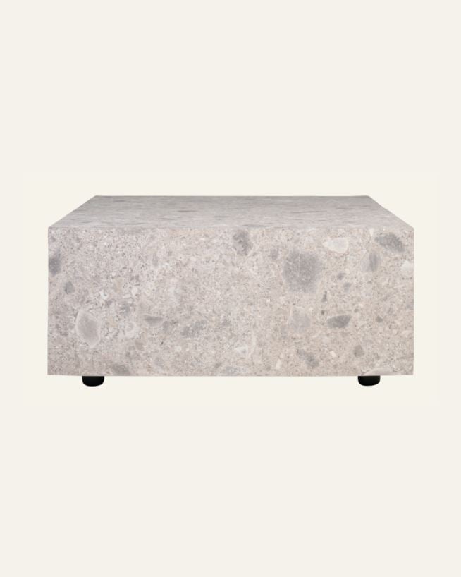 Sofabord multi grå - 75x75x35 cm multi grå - 1