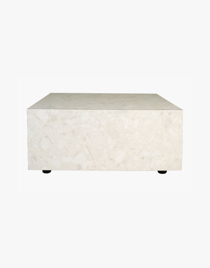 Sofabord multi beige - 75x75x35 cm multi beige - 1