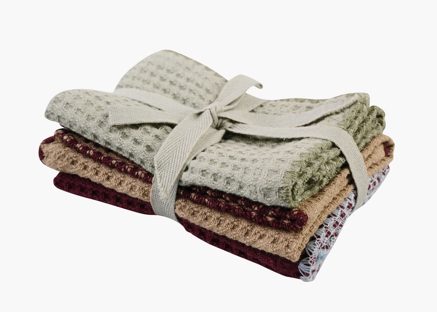 Klut 3 pk burgunder - 25x25 cm burgunder - 1