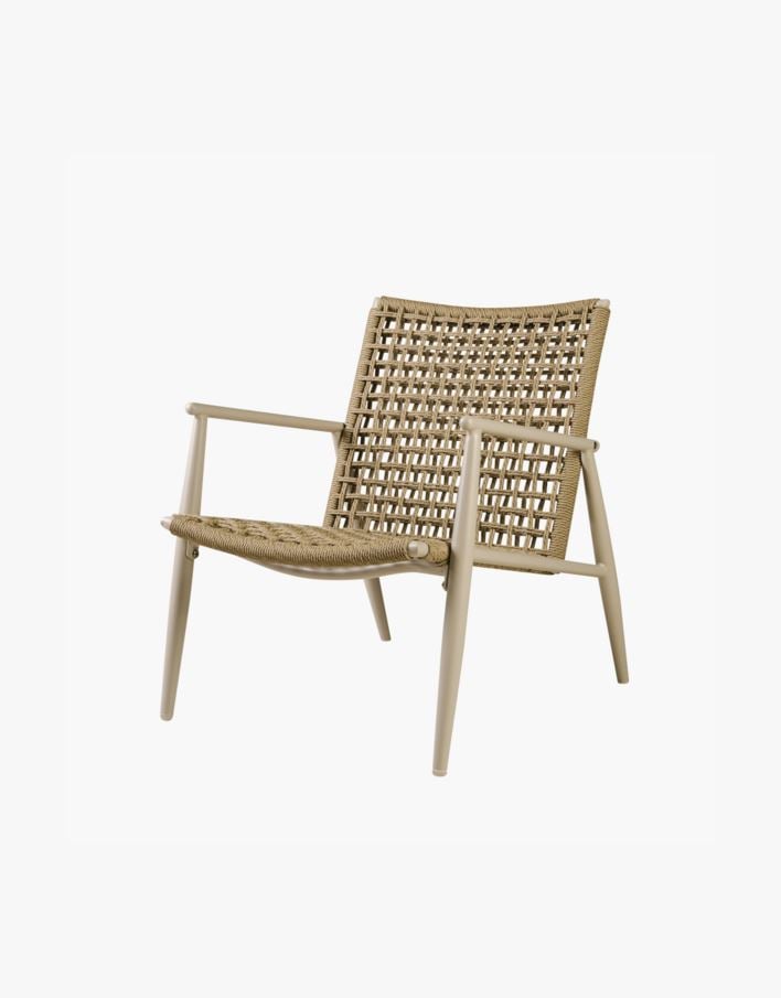 Loungestol beige - 64x76x77 cm beige - 1