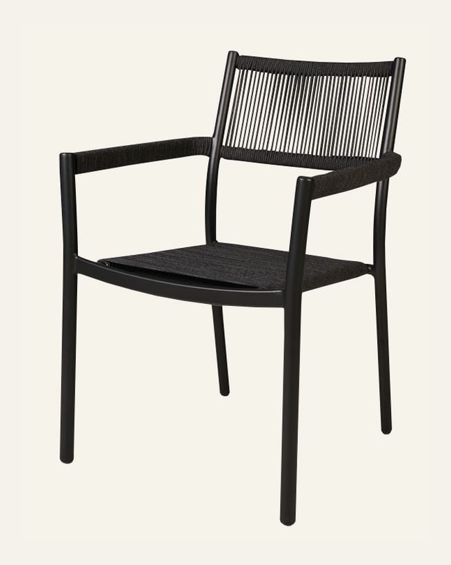 Hagestol svart - 57x60x83,5 cm svart - 1