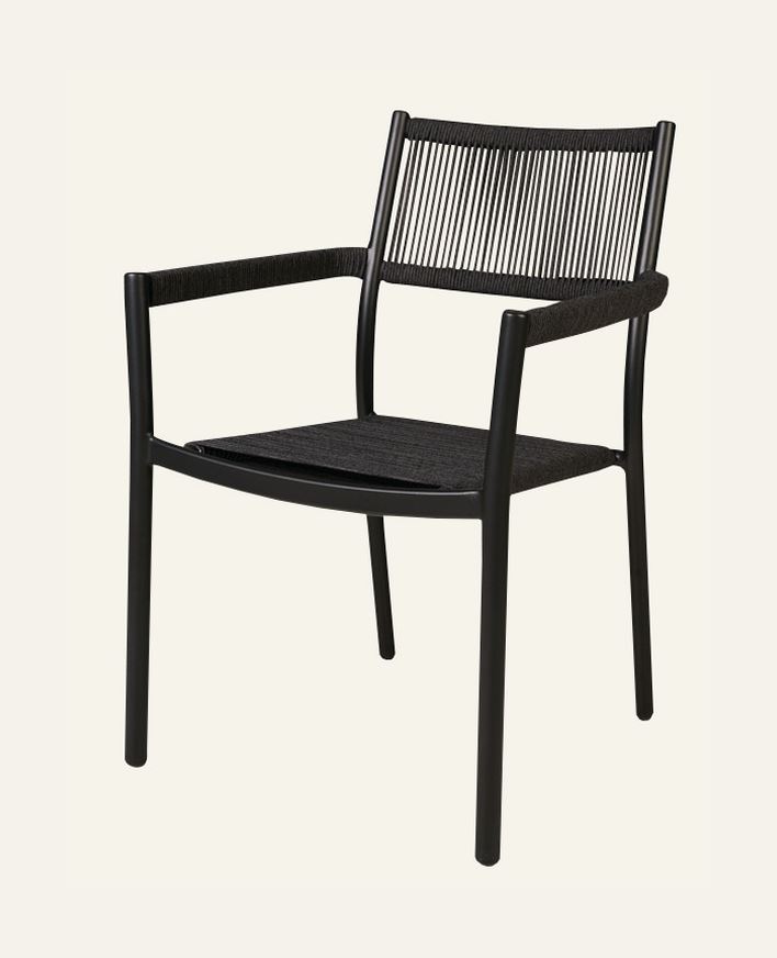 Hagestol svart - 57x60x83,5 cm svart - 1