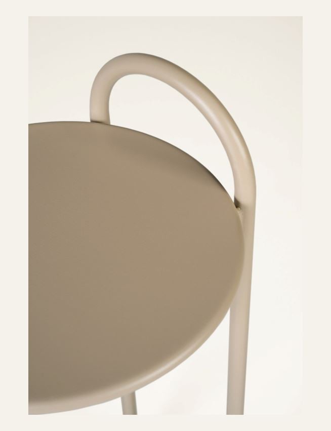 Sidebord mørk beige - 2