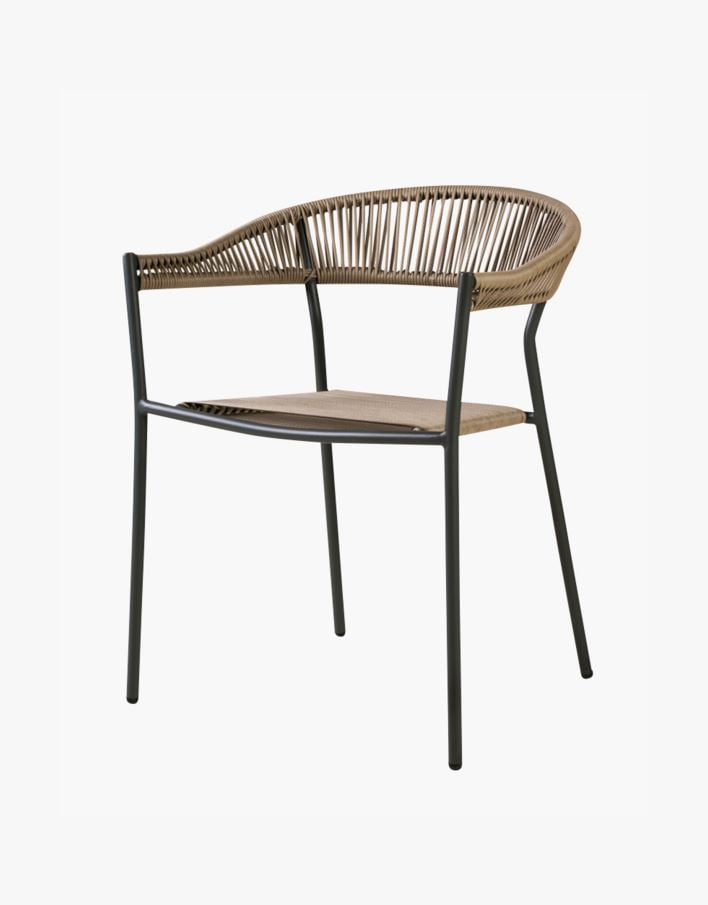 Hagestol koksgrå - 54x57x76 cm koksgrå - 1