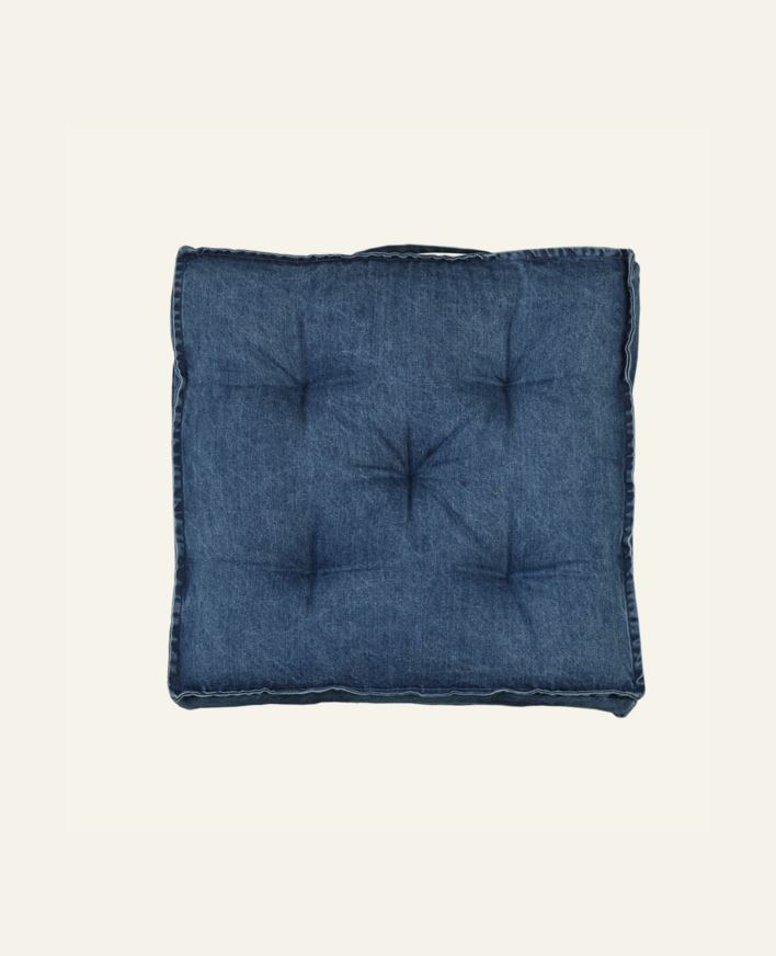 Sittepute denimblå - 45x45x5 cm denimblå - 1