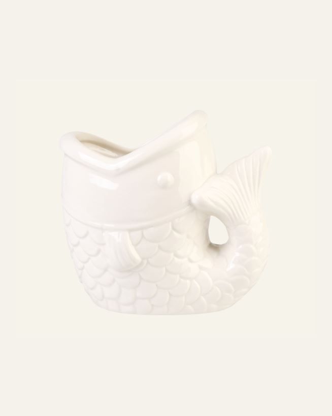 Vase hvit - 16,2x10,8x15,3 cm hvit - 1