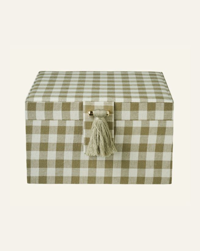 Smykkeskrin olivengrønn - 20x20 cm olivengrønn - 1