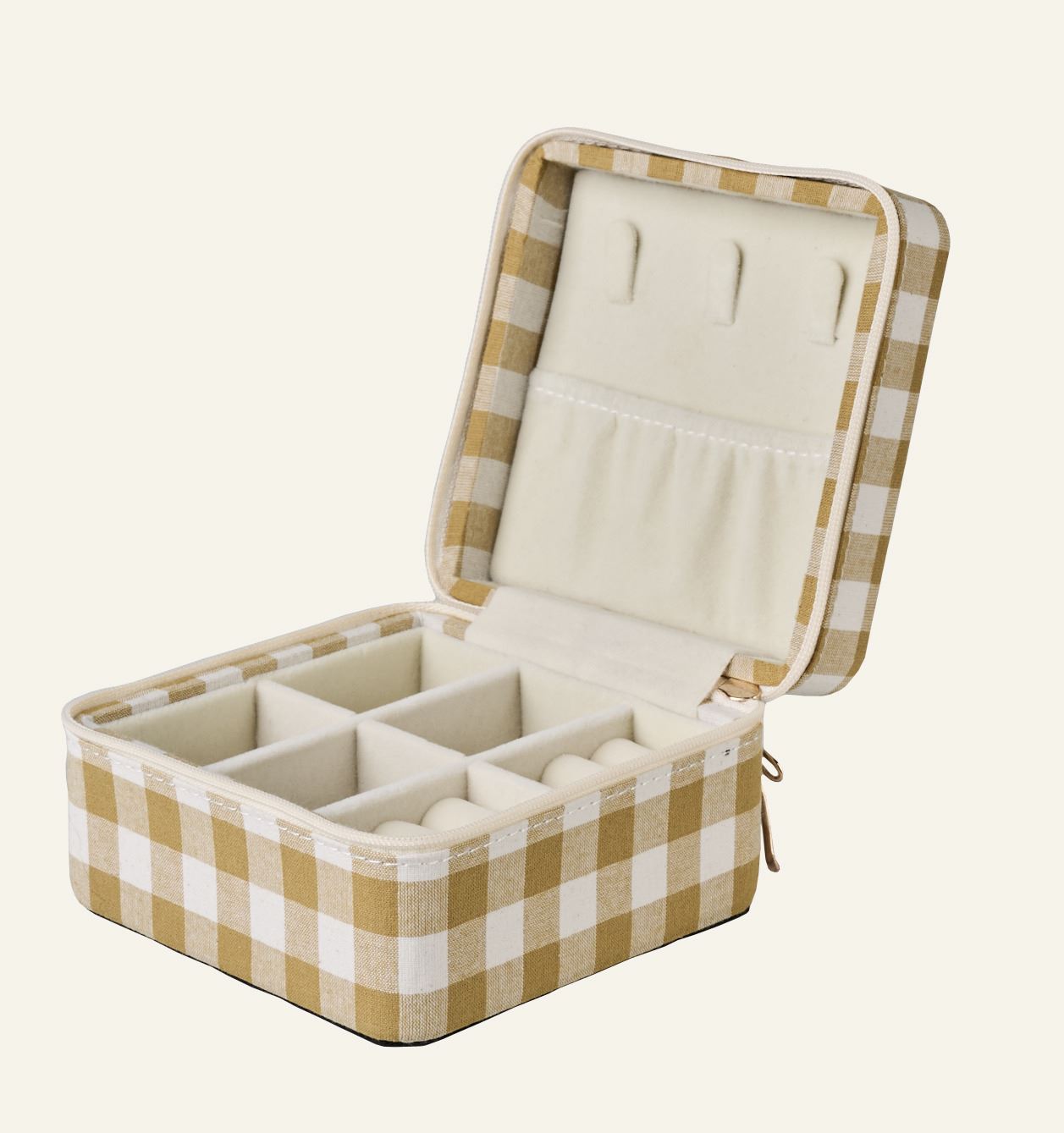 Smykkeskrin m/glidelås karri - 2