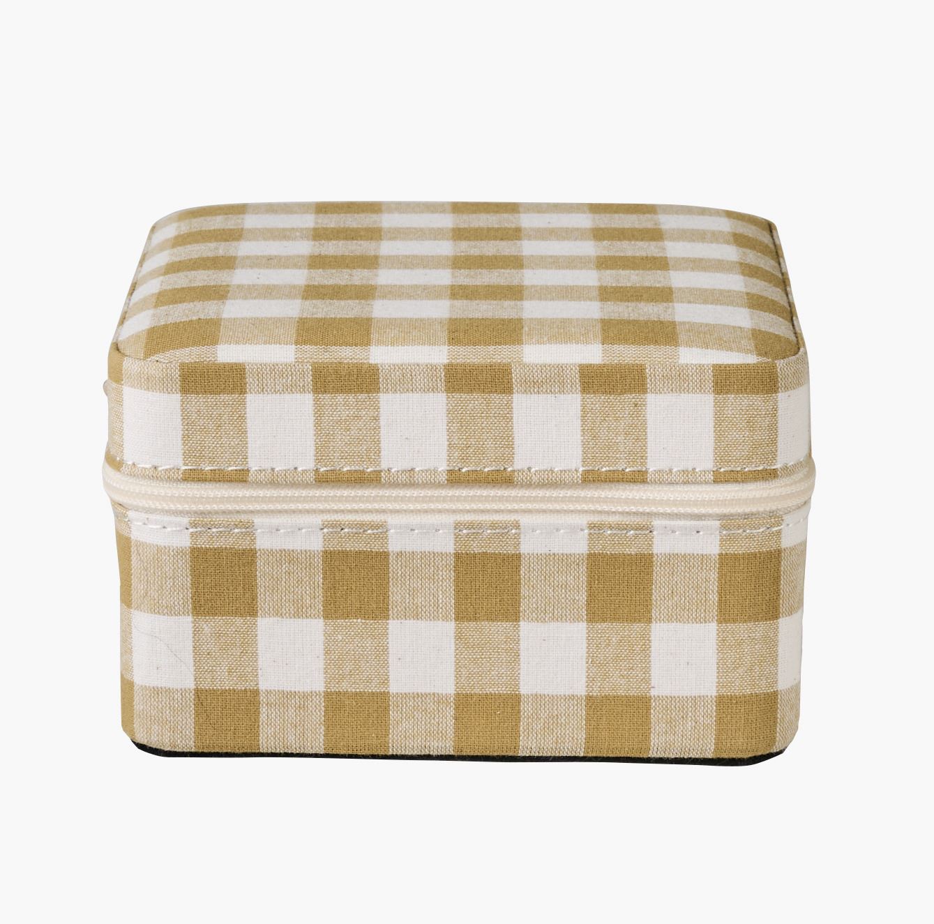 Smykkeskrin m/glidelås karri - 11x11 cm karri - 1