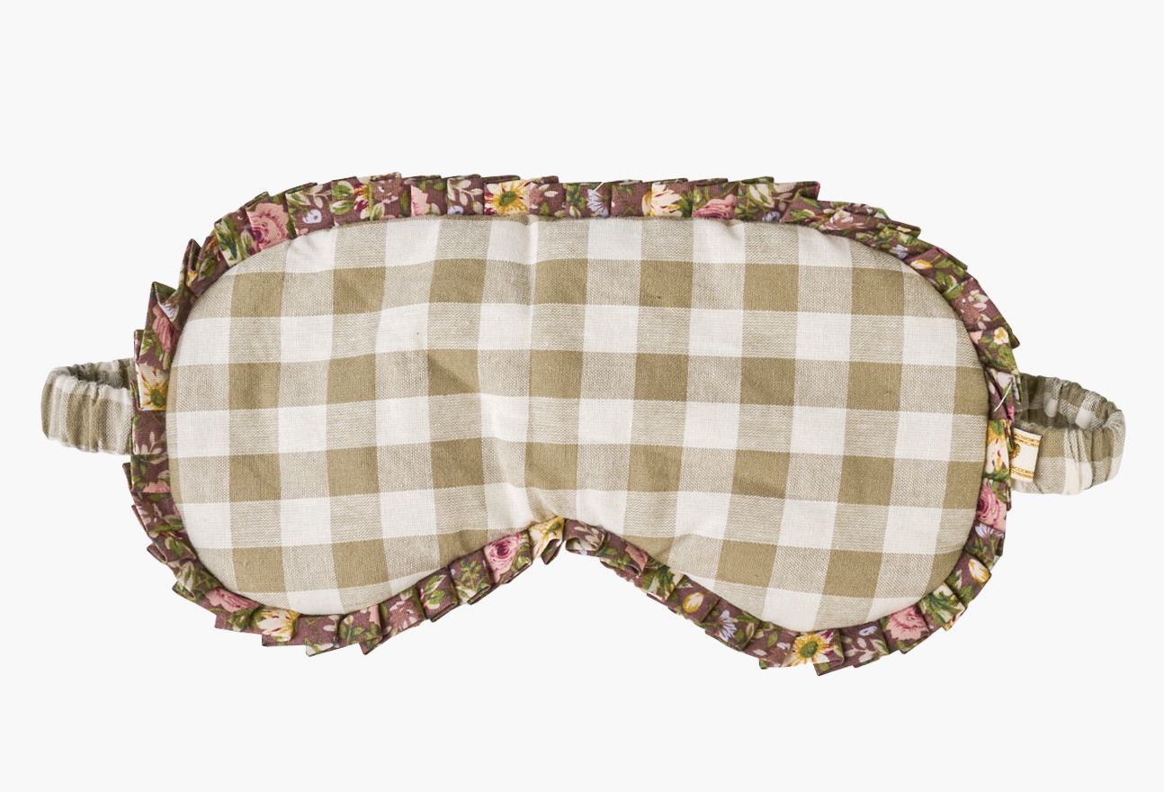 Sovemaske olivengrønn - 9x20 cm olivengrønn - 1