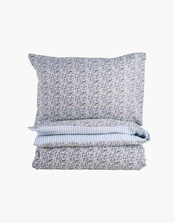 Krepp sengesett multi blå - 140x200 cm multi blå - 1