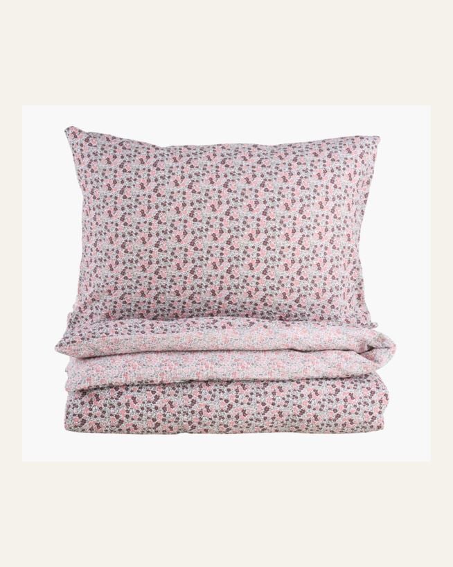 Krepp sengesett multi rosa - 140x200 cm/50x70 cm multi rosa - 1