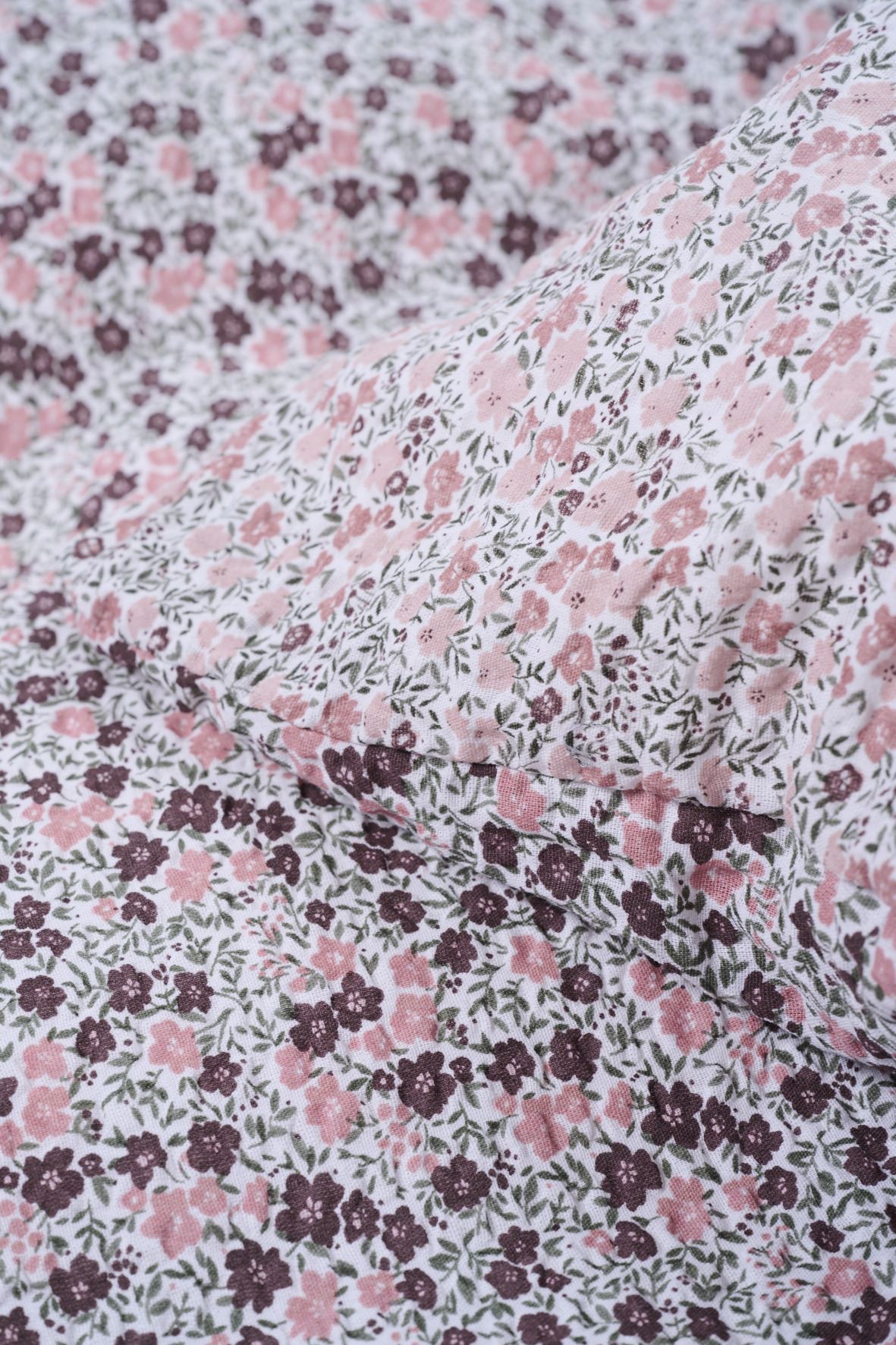 Krepp sengesett multi rosa - 3