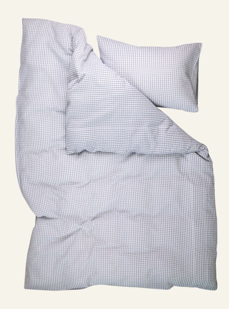 Krepp sengesett blå - 3