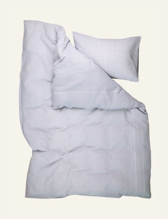 Krepp sengesett blå - 3