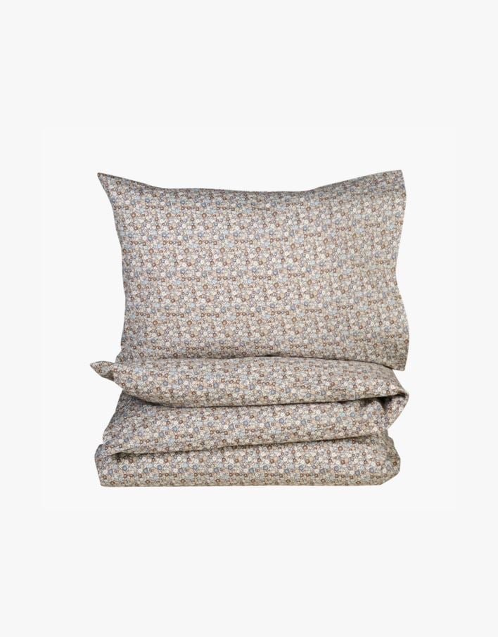 Bomull sengesett multi blå - 140x200 cm multi blå - 1