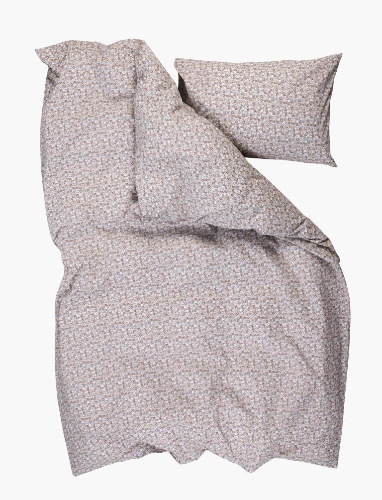 Bomull sengesett multi blå - 5