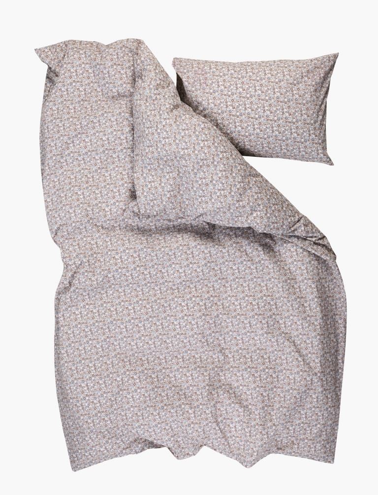 Bomull sengesett multi blå - 5