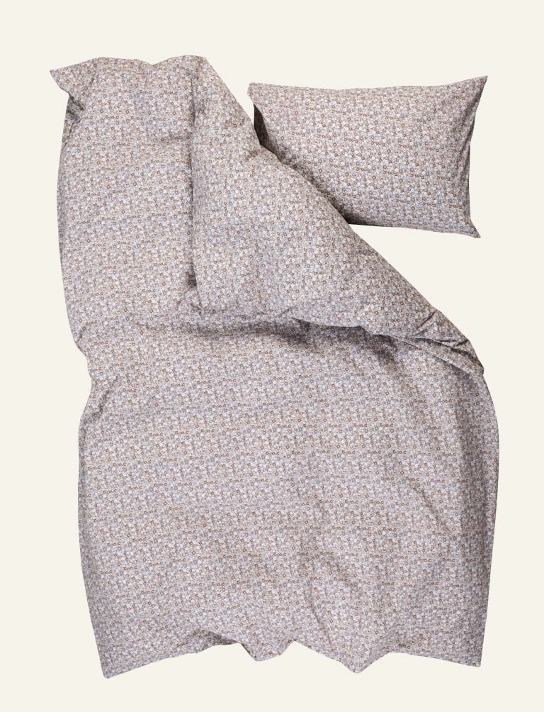 Bomull sengesett multi blå - 5