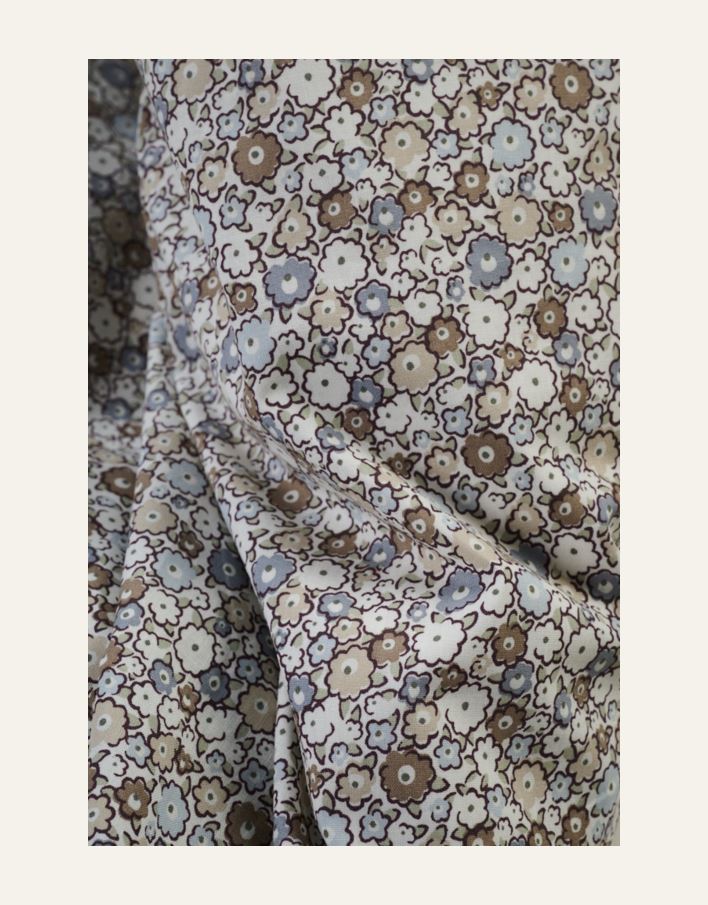 Bomull sengesett multi blå - 4